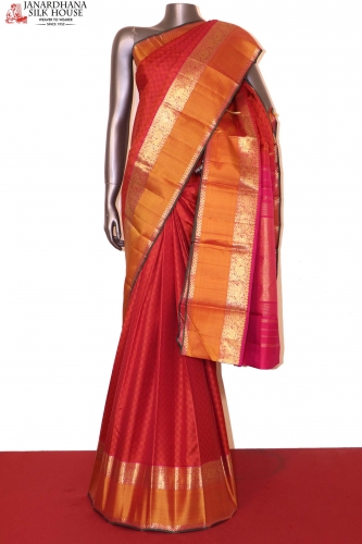 Payadi Checks Kanjeevaram Silk Saree